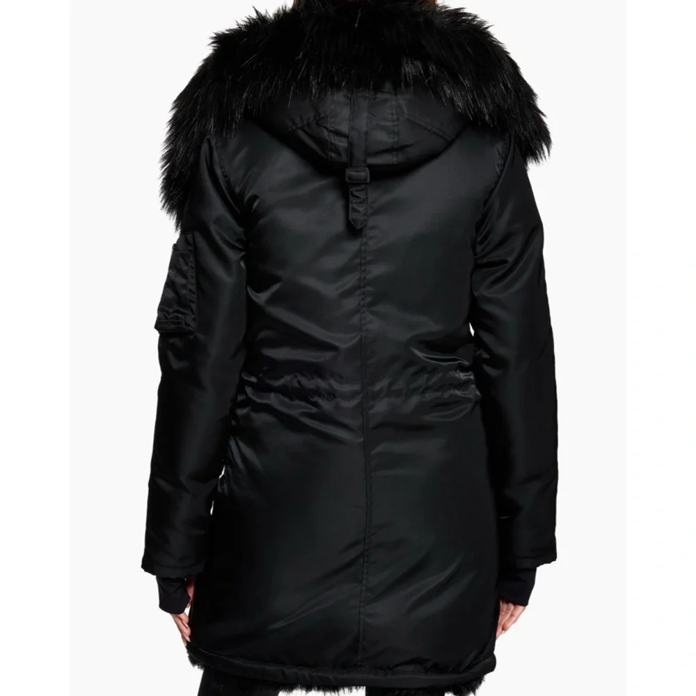 SAM. Stella Faux Fur Lined Down Coat - Picture 4 of 9